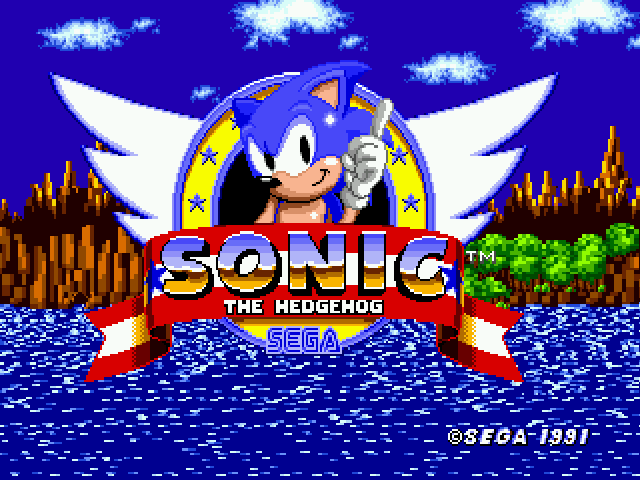 Sonic The Hedgehog ZX Title Screen